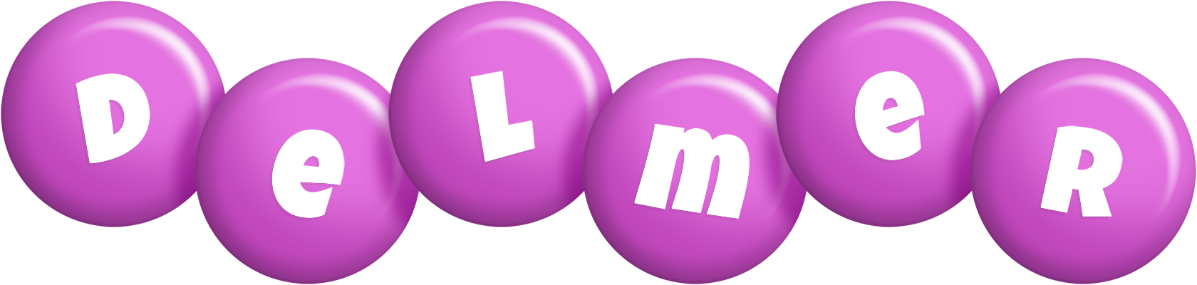 Delmer candy-purple logo