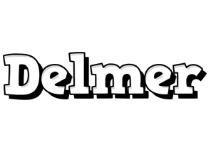 Delmer snowing logo