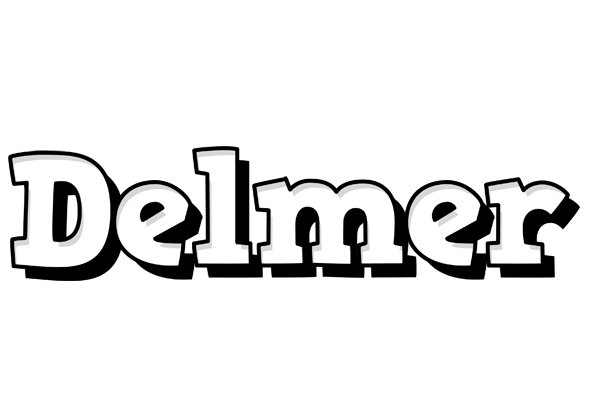Delmer snowing logo