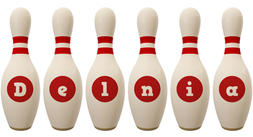 Delnia bowling-pin logo