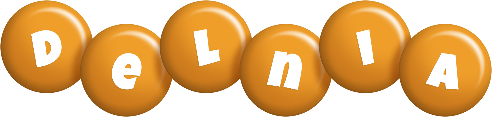 Delnia candy-orange logo