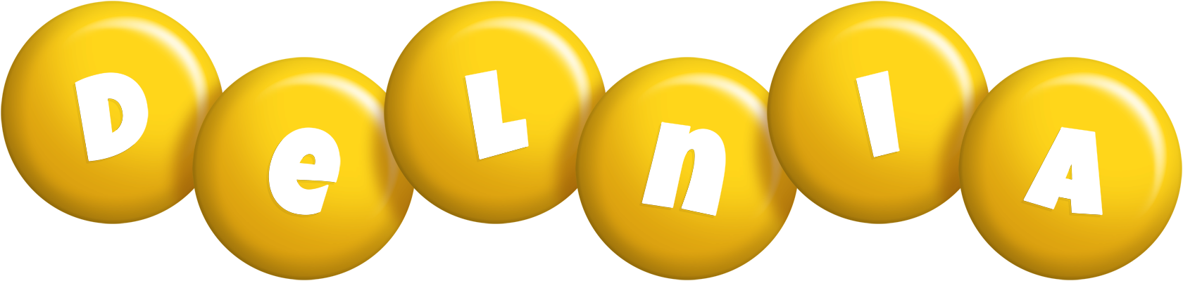 Delnia candy-yellow logo