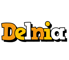 Delnia cartoon logo