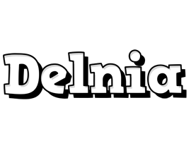 Delnia snowing logo