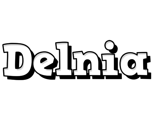 Delnia snowing logo