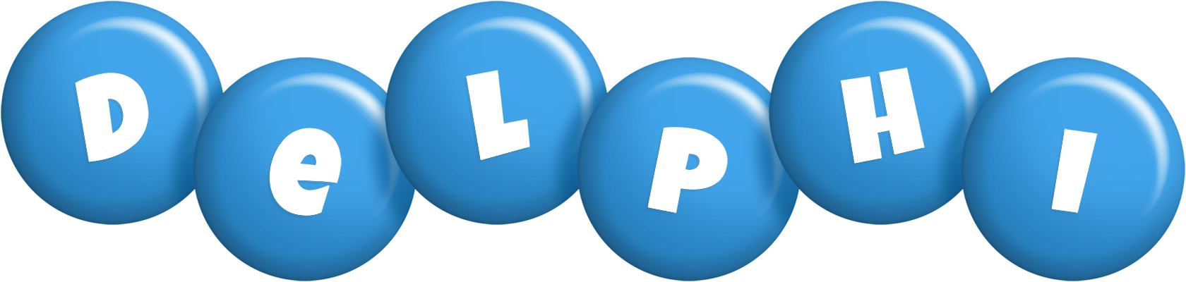 Delphi candy-blue logo