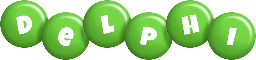 Delphi candy-green logo