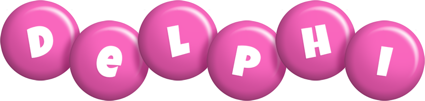 Delphi candy-pink logo
