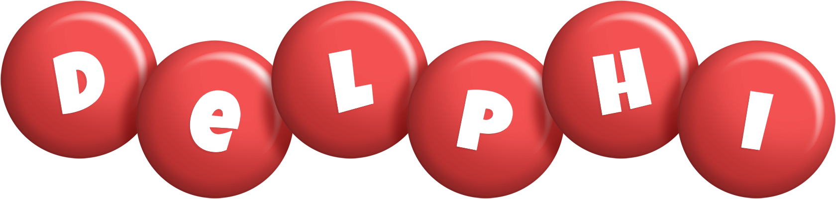 Delphi candy-red logo