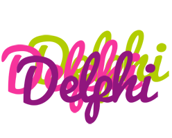 Delphi flowers logo