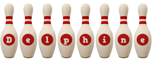 Delphine bowling-pin logo