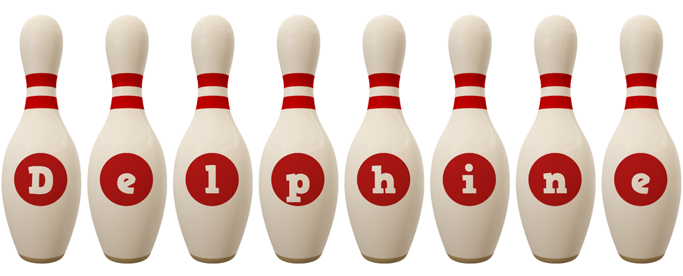 Delphine bowling-pin logo