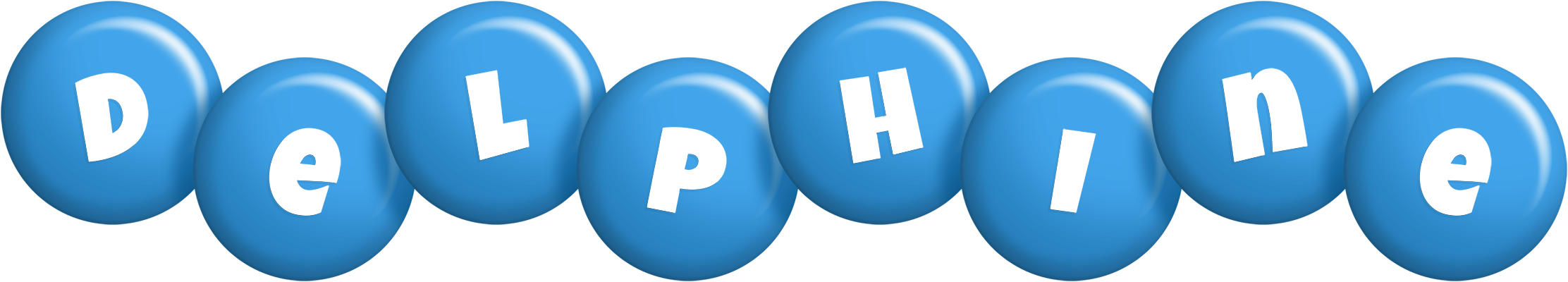 Delphine candy-blue logo