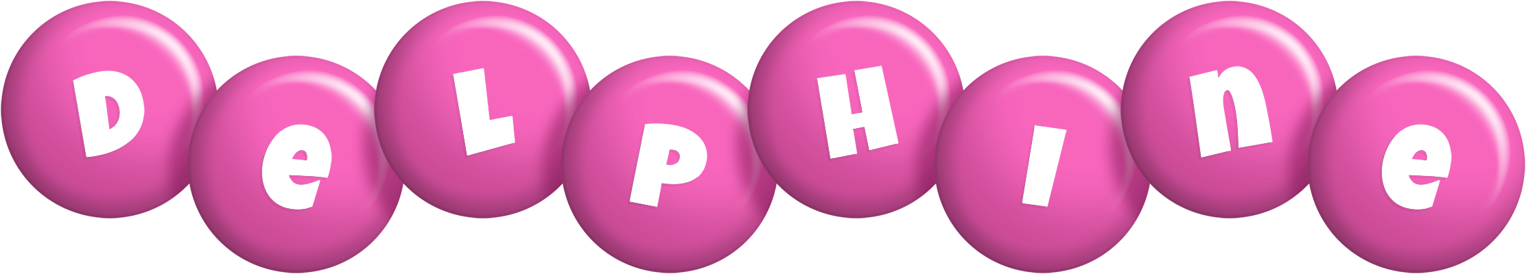 Delphine candy-pink logo
