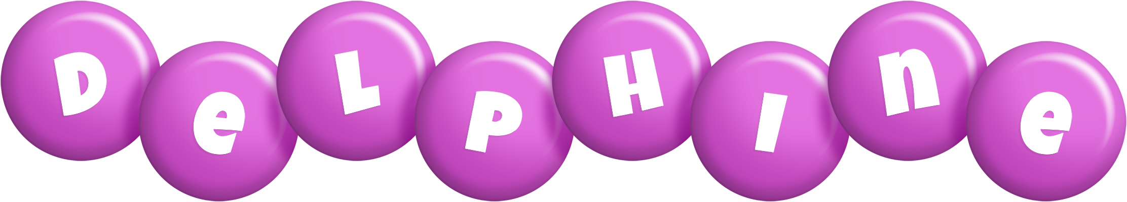 Delphine candy-purple logo