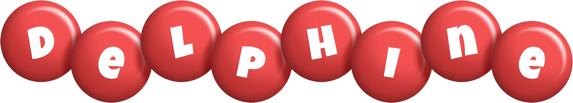 Delphine candy-red logo