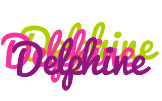 Delphine flowers logo