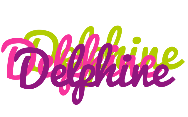 Delphine flowers logo