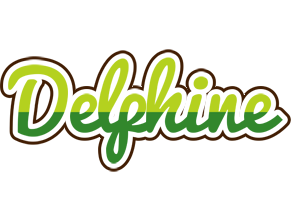 Delphine golfing logo