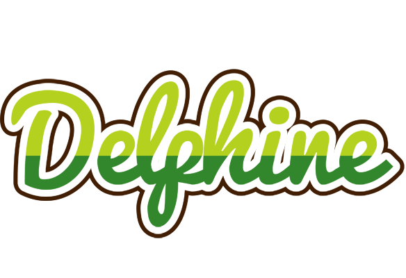 Delphine golfing logo