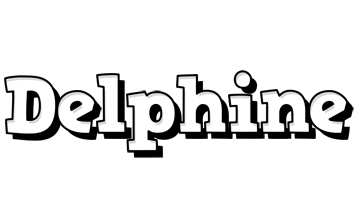 Delphine snowing logo