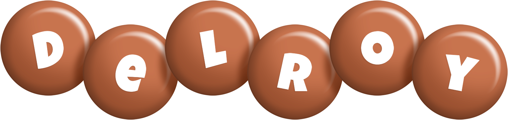 Delroy candy-brown logo