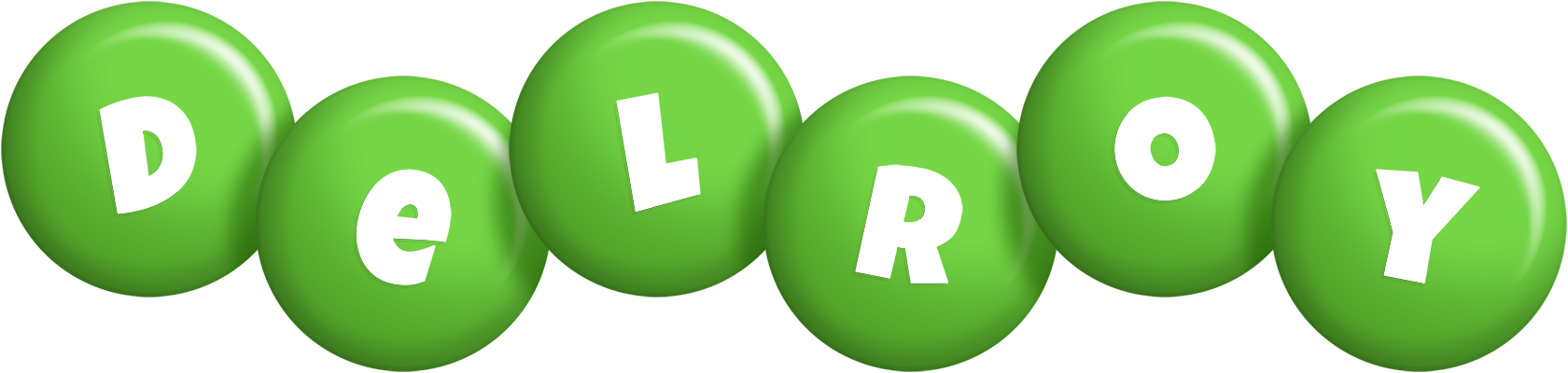 Delroy candy-green logo