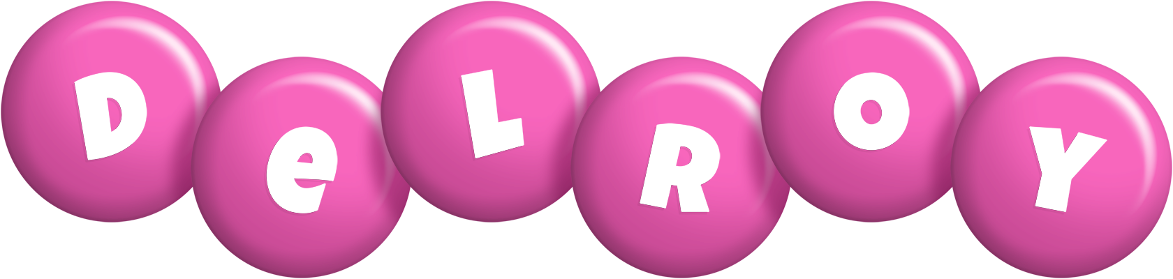 Delroy candy-pink logo