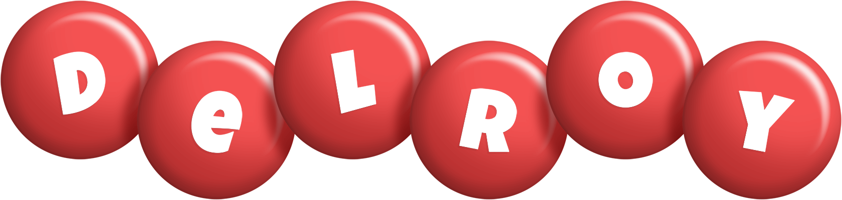 Delroy candy-red logo