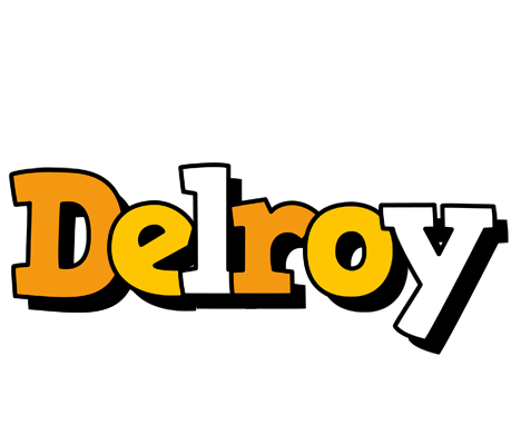 Delroy cartoon logo