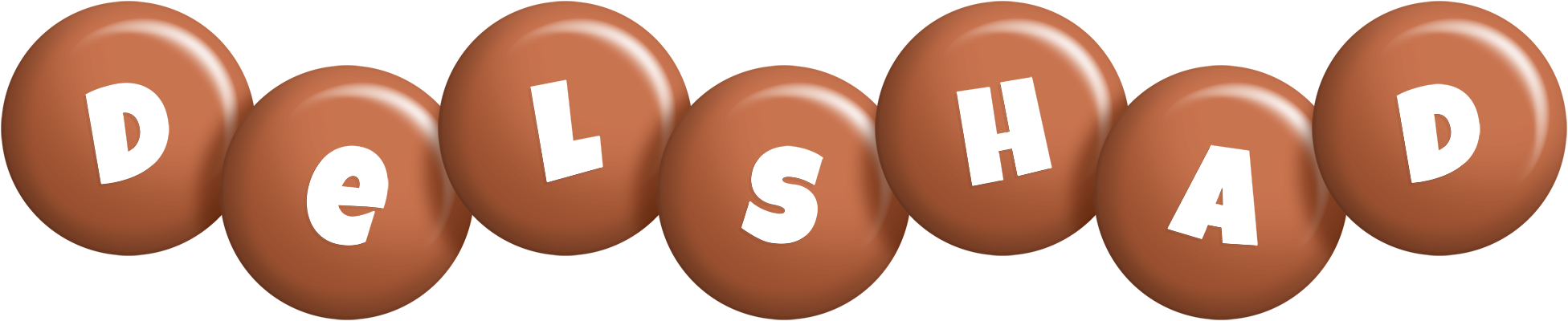 Delshad candy-brown logo