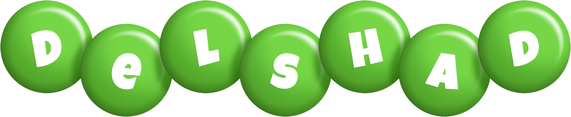 Delshad candy-green logo