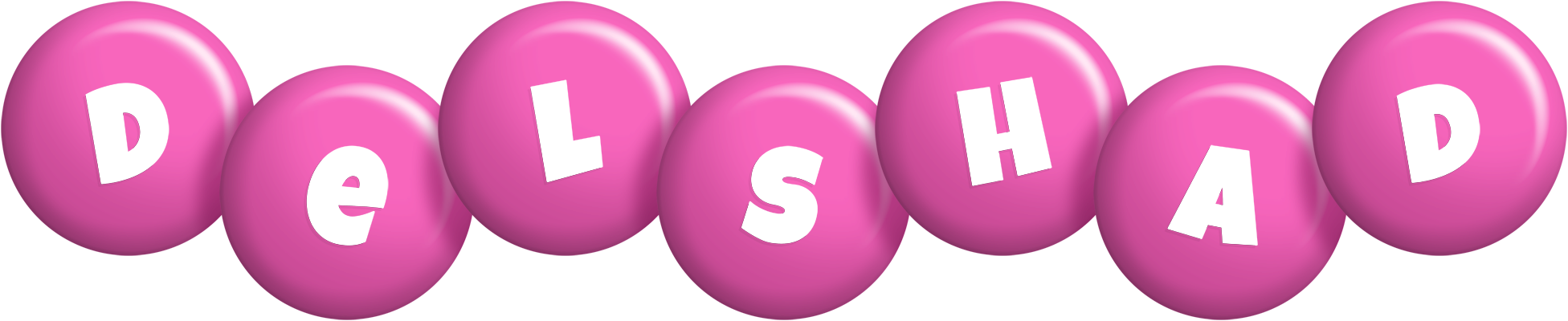 Delshad candy-pink logo