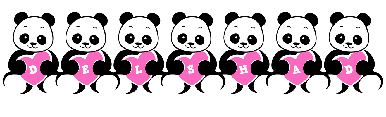 Delshad love-panda logo