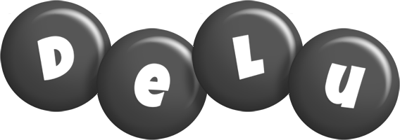 Delu candy-black logo