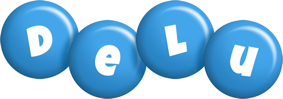 Delu candy-blue logo