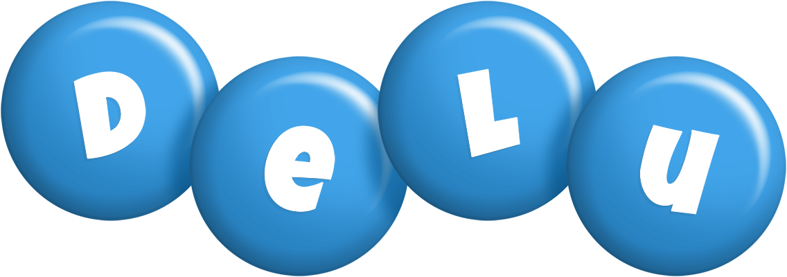 Delu candy-blue logo