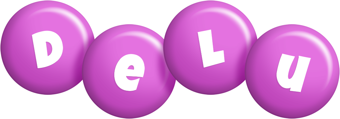 Delu candy-purple logo