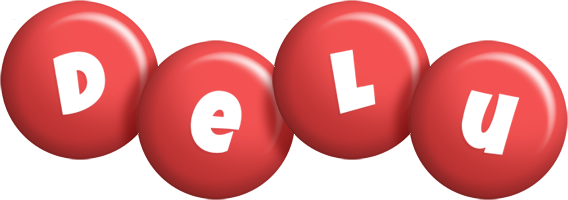 Delu candy-red logo