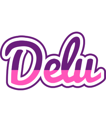 Delu cheerful logo