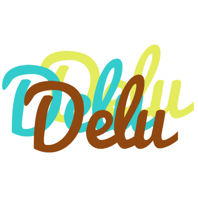 Delu cupcake logo