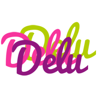 Delu flowers logo