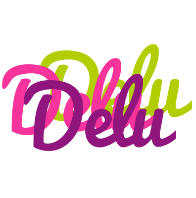 Delu flowers logo