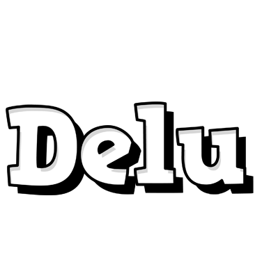 Delu snowing logo