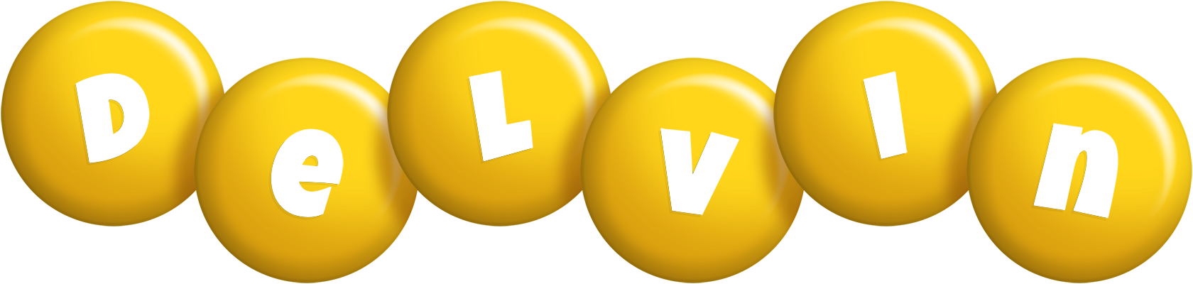 Delvin candy-yellow logo