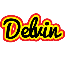 Delvin flaming logo