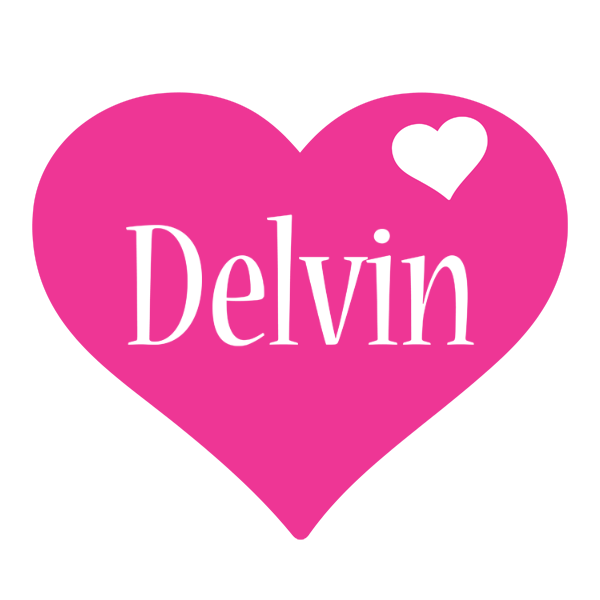 Delvin love-heart logo