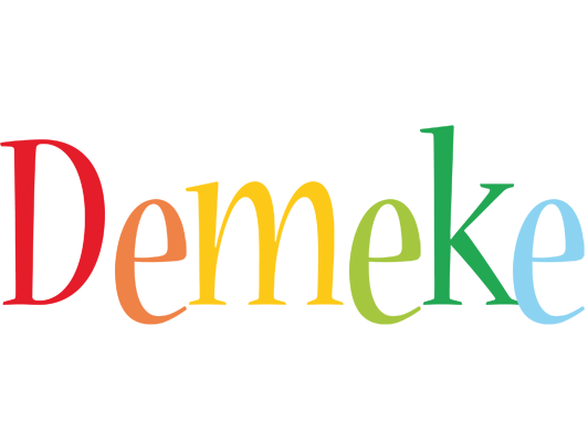 Demeke birthday logo