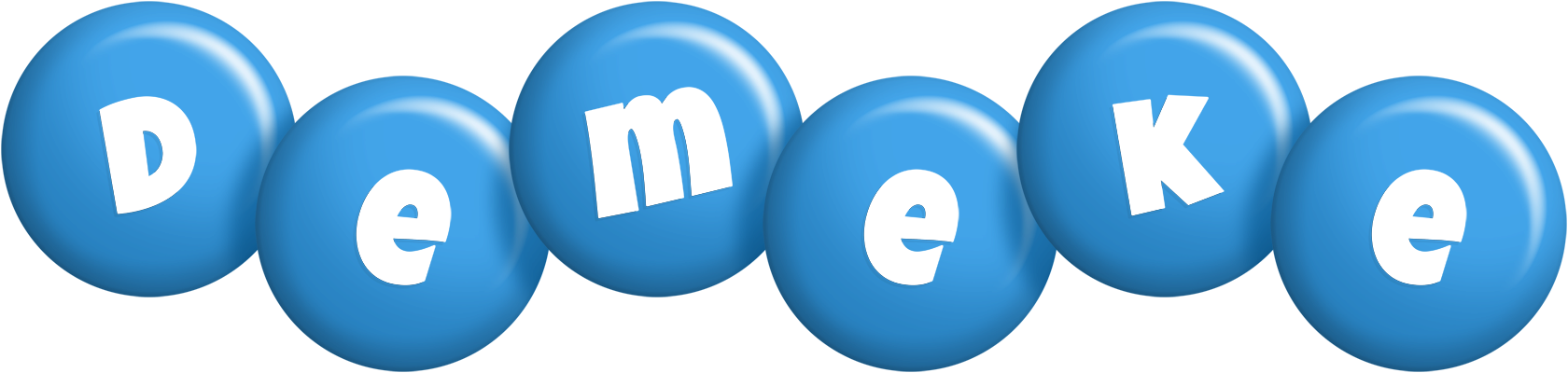Demeke candy-blue logo