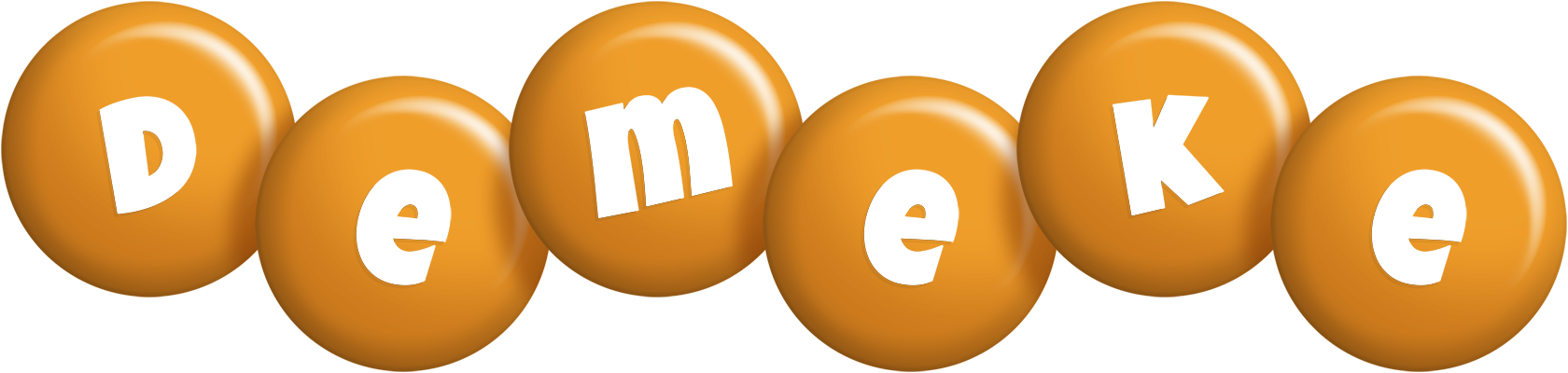 Demeke candy-orange logo